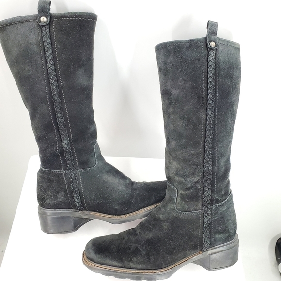 Aquatalia black suede riding boots 7.5 - Picture 2 of 16